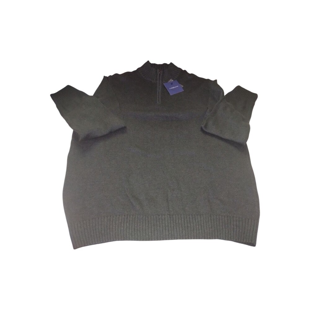 Croft & barrow Men's Half-Zip Sweater in Green New Size XXL - Picture 1 of 4